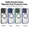 KEYSION Transparent Magnetic Case for Motorola Edge 60 Pro 5G Silicone+PC Shockproof Phone Back Cover for for Edge 60 Fusion 60S