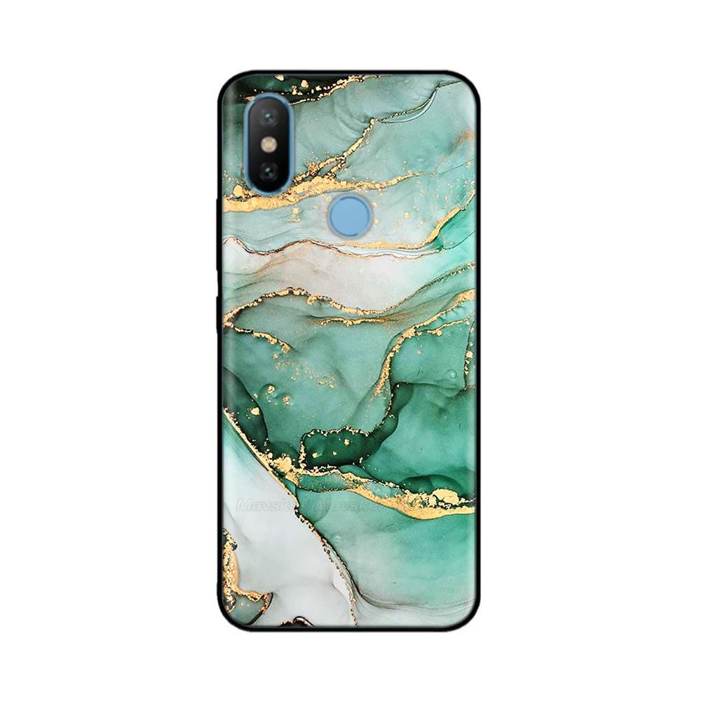 For Xiaomi Mi A2 Lite MiA2 Case Cute Heart Flower Back Cover Soft Silicone Phone Case For Xiaomi Mi A2 Lite A2lite Fundas Bumper