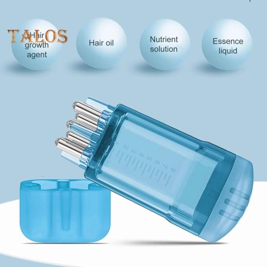 8ML Hair Oil Applicator with Precise Scale Scalp Massage Applicator Comb Clear Portable Hair Serum Oiling Dispenser Brush Hair Root Application Comb