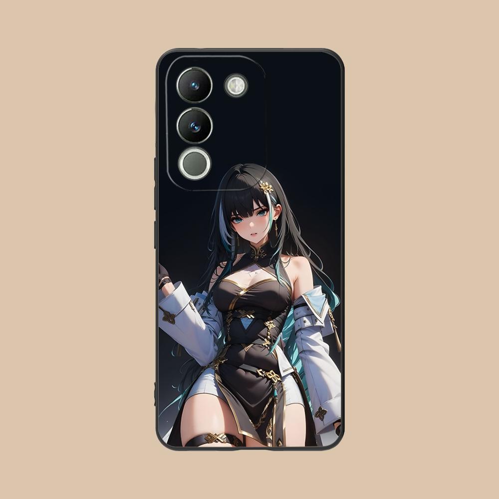 Wuthering Waves Baizhi Phone Case for VIVO V60 V50 V40 V30 V29 V27 V25 V23 Pro Lite 5G Soft TPU Shockproof Cover