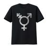 Transgender Symbol T Shirt Trans Gender Bigender Genderqueer Rights Transsexual Vintage Washed Top For Everyday Wear Homme
