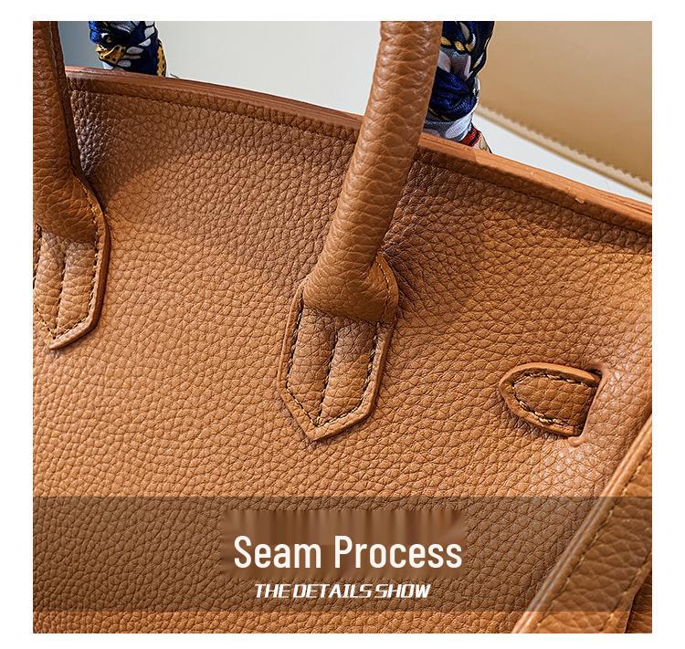 Large Kelly Bag: Retro European-American Light Luxury Women's Crossbody Handbag