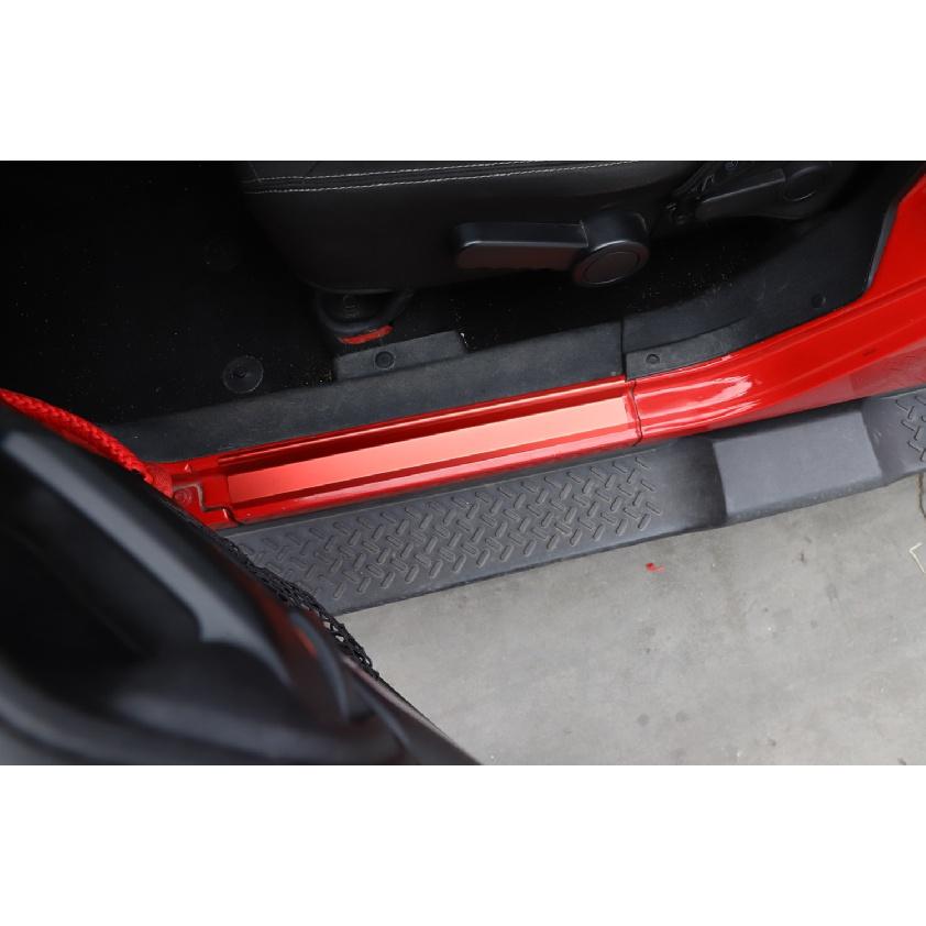 Pentru Jeep Wrangler JK 2007-2017 2/4 uși Placă prag intrare Capacă protectie pedală de bun venit Trim negru mașină