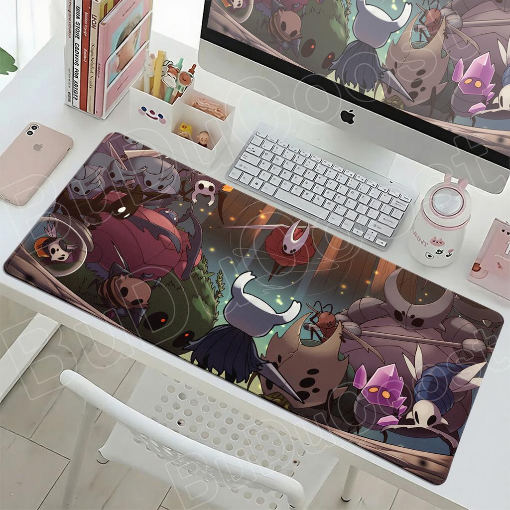Hollow Knight Gamer Speed Επιφάνεια Ποντικιού Χαριτωμένη Anime Επιφάνεια Γραφείου Αξεσουάρ Στήσιμο Παιχνιδιών PC XXL Άκρη με Ραφή Πληκτρολόγιο HD Επιφάνεια Ποντικιού