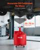 68L Waste Oil Drain Tank, Industrial Fluid Drain Tank with Adjustable Funnel Height, Portable Oil Drainer with Wheels, Fluid Fuel Transfer Drainage