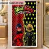 Beach TowelMiraculous Ladybug Custom Name Text Personalized Soft Towel for Beach Pool Indoor Home Decor Gift