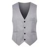 Men's Large Korean Style Slim Fit Iron-Free Suit Vest