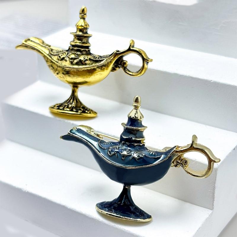 Stabile Teekanne Brooch im antiken Stil Leicht Sicheres Klick-System Anstecknadel Für Lässige Formelle Outfits