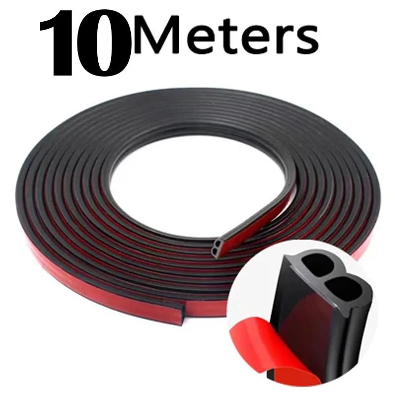 Car Door Seal Strips Sticker Weatherstrip Rubber B Shape Door Seals Sound Insulation Auto Door Sealant Automobiles Accessories