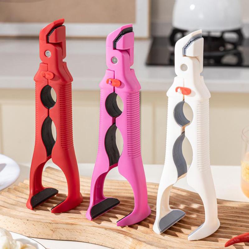 Three-in-One Non-Slip Silicone Bowl Tongs - Anti-Scald Household Plate Lifter