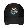 Sunlit Mountain River Forest Camping Tent Nature Scene  Mesh Baseball Cap Hip Hop