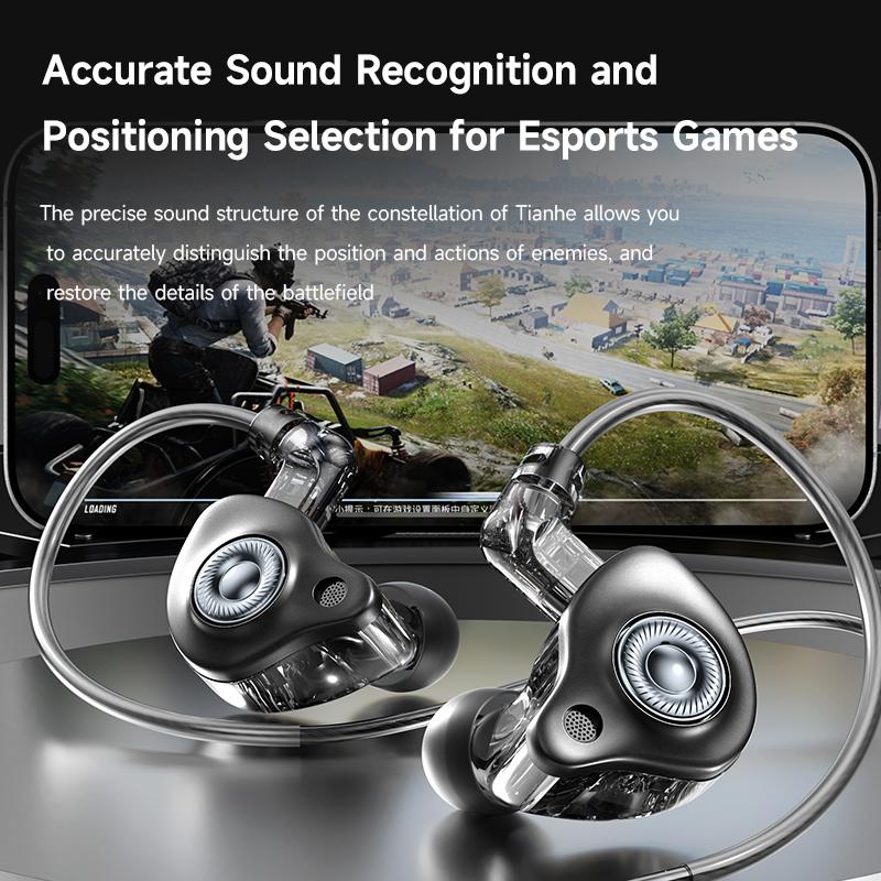 Digitale Chip Kabelgebundene Kopfhörer 3,5 mm AUX/Typ C HIFI In-Ear Einsteckbare Headsets Mit Mikrofon Für Samsung Huawei Xiaomi OPPO iPad PC PS4 PS5 PC