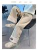Girls' Warm Lambswool Wide-Leg Winter Pants