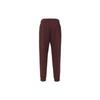 Nike Letter Print High Waist Drawstring Loose Knit Sports Pants Women Bottoms Burgundy FV8446-652