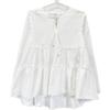 M-premier A342-005 White Gathered Flare Sleeve Blouse tops 38 whiteUsed