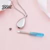 Durable Stainless Steel Necklace Pendant Anti-Oxidation Water Drop Shape Pet