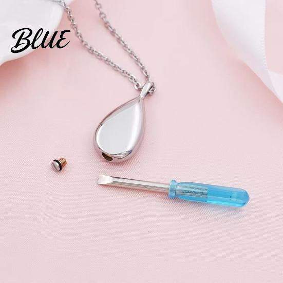 Durable Stainless Steel Necklace Pendant Anti-Oxidation Water Drop Shape Pet