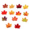 50 Stück leuchtend farbige künstliche Ahornblattmodelle mit natürlicher Textur für Heimdekorationen und saisonale Ausstellungen