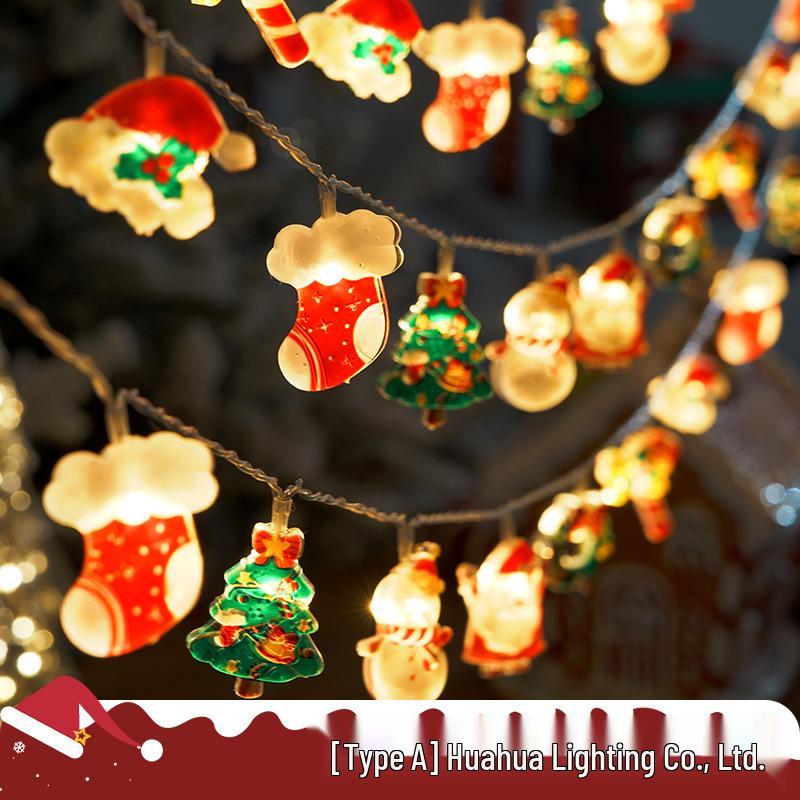 

Светодиодная гирлянда и композиция из елочных игрушек 1.5m 10 LEDs - Battery