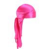 Bandana Turbante Unisex in Seta Imitazione con Lunga Coda, Traspirante, Cappello da Biker Pirata