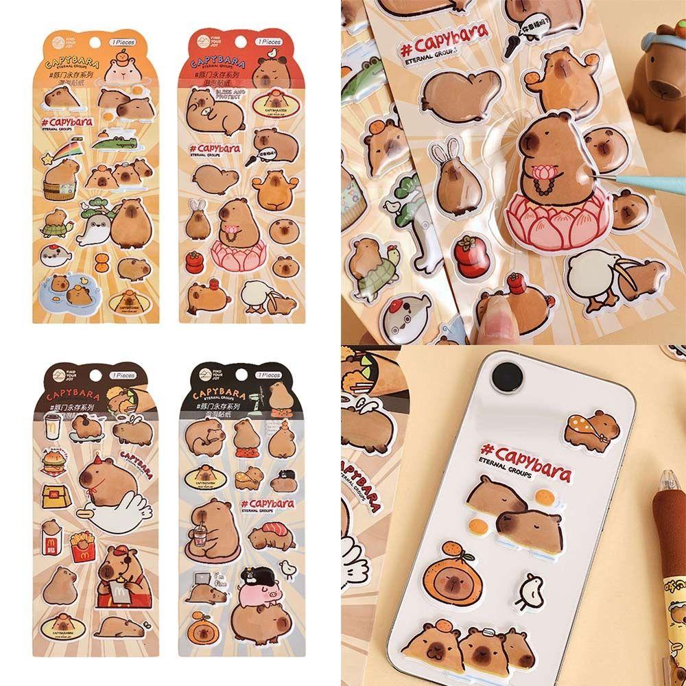 

DIY Cute Capybara Decals Multicolor Kawaii Graffiti Decal Funny Scrapbook Sticker