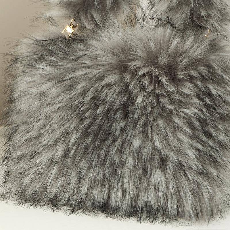 Weichem Kunstfell Luxuriöser Y2k-Stil Damen Tragetasche Mode Trendige Plüschhandtasche