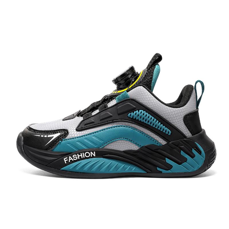 

FANQISON Детская обувь Детская спортивная обувь Кроссовки для бега и отдыха на открытом воздухе для мальчиков Весенние легкие кроссовки для спортзала 36 серый/королевский синий