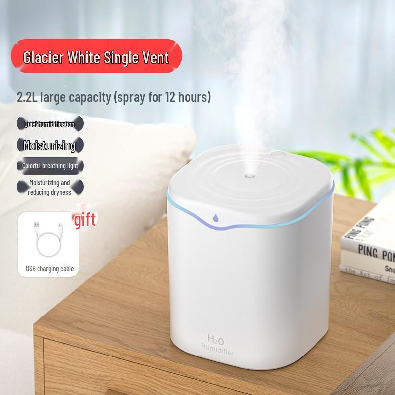 Cross 2L Dual Spray USB Desktop Humidifier & Air Purifier with Large Capacity & Mist Volume