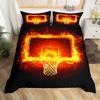 3D Basketball Duvet Cover Sports Game Baseketball Bedding Set Full for Kids Boys Girls Bedroom Decor Baseketball Comforter Cover