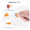 250 Pieces Automotive Fuse Set, Standard Mini Blade, Low And High STD Profile, Box-Shaped, Various Fuses