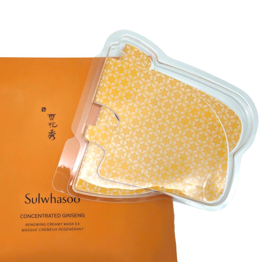 5pcs_[SULWHASOO] Concentrated Ginseng Renewing Creamy Mask EX 18g (Sample)