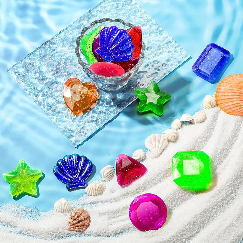 Children Colored Plastic Gem Simulated Goldfish Pool Accessories Water Play Summer Outdoor Sports Swim Pool Decoration TMZ