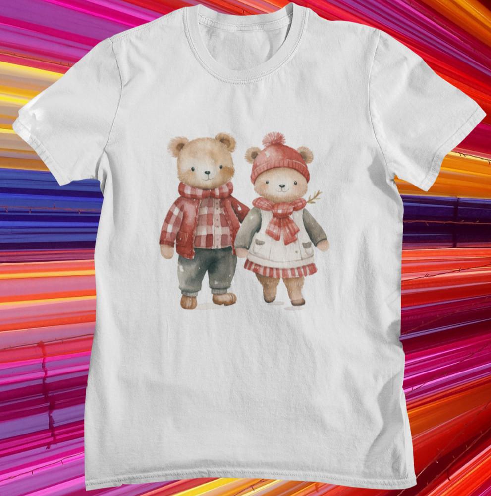 Teddy Bear T shirt | Cute Lovely | Love | Winter | Christmas | Bear | V2 Unisex Unisex T-Shirt XXL