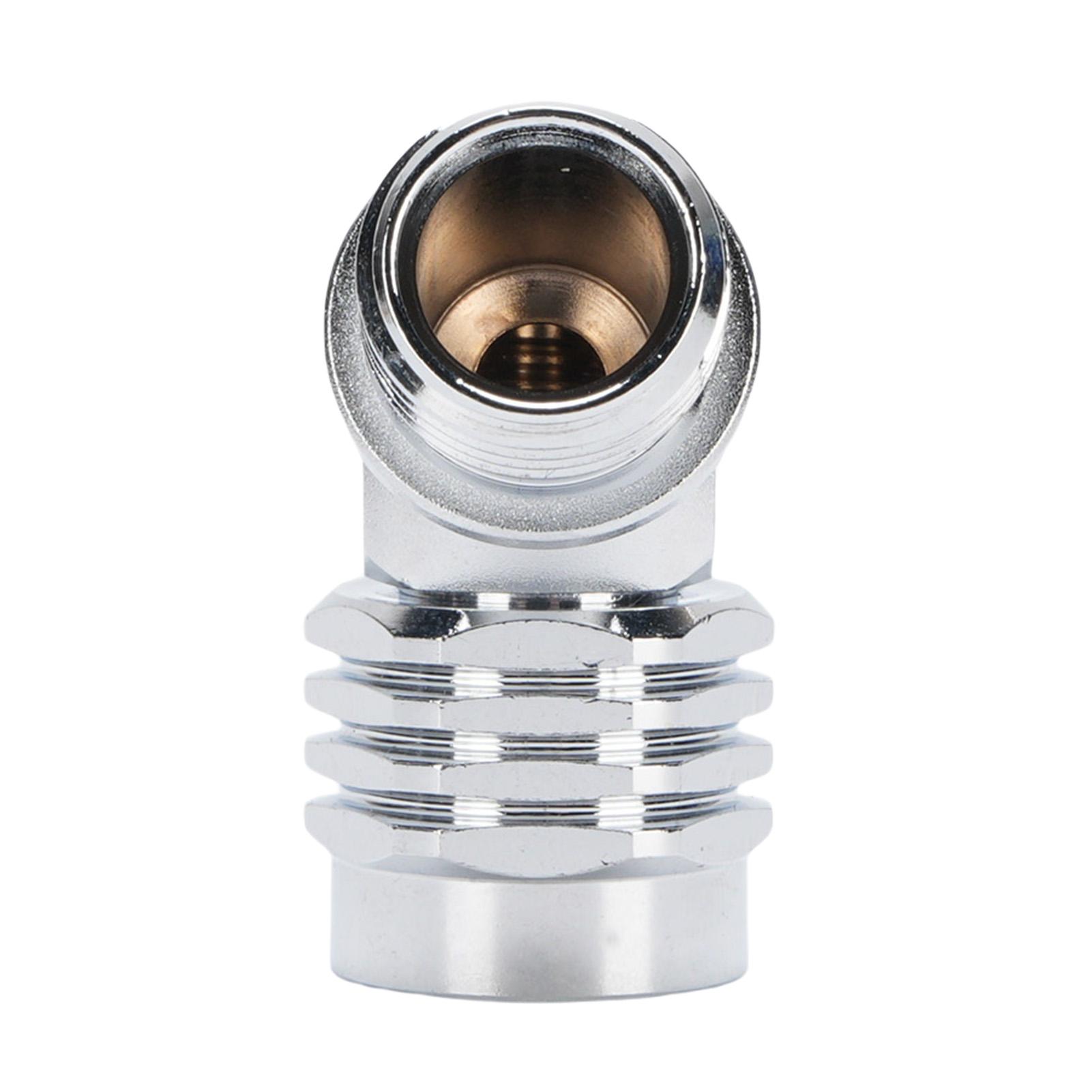 

Адаптер с поворотом на 110 градусов, латунный адаптер для шланга с хромированным покрытием для 2-й ступени регулятора для подводного плавания