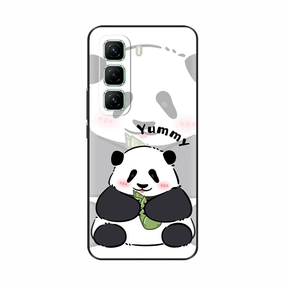 For Infinix Hot 50 5G 4G Case Cute Panda Pattern Silicon Back Cover For Infinix Hot 50 Pro Phone Case For Infinix Hot50 Pro Plus