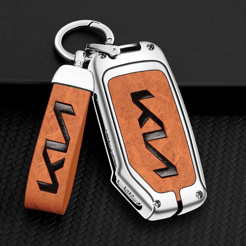 EKSP2 3D KIA Badge Car Keychain Auto Keyring Accessories For Kia Sportage Seltos Sorento Carnival Rio Borrego Ceed Forte K3 K4 K5 K7