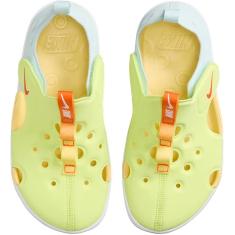 Nike Sunray Protect 4 Slip Resistant Abrasion Resistant Low Top Children's Sandals Yellow Blue IB8892-781