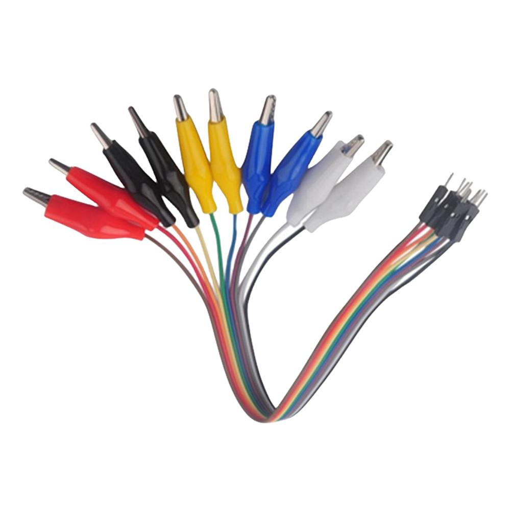 10PCS Alligator Clips Double-ended Clips Crocodile Cable 20CM 30CM Alligator Jumper Wire Test Leads Alligator Clips DuPont Wire