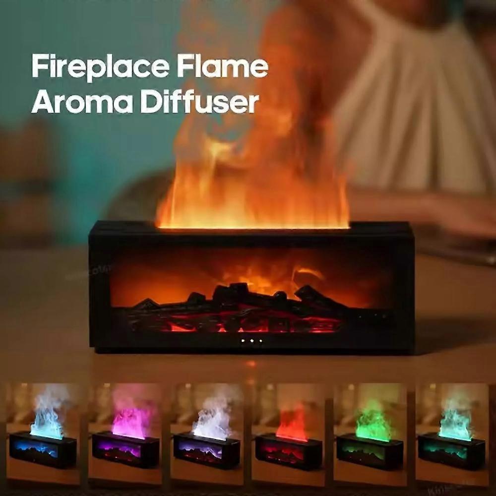 New Dynamic Mini Flame Fireplace Diffusers for Essential Oils, Bonfire Ember