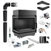 Corner Water Insert KRATKI MAJA LEFT 8 kW FI180 + Fireplace Accessories