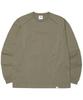 Nomaenyueol Embroidered Logo Long Sleeve Tee - Khaki