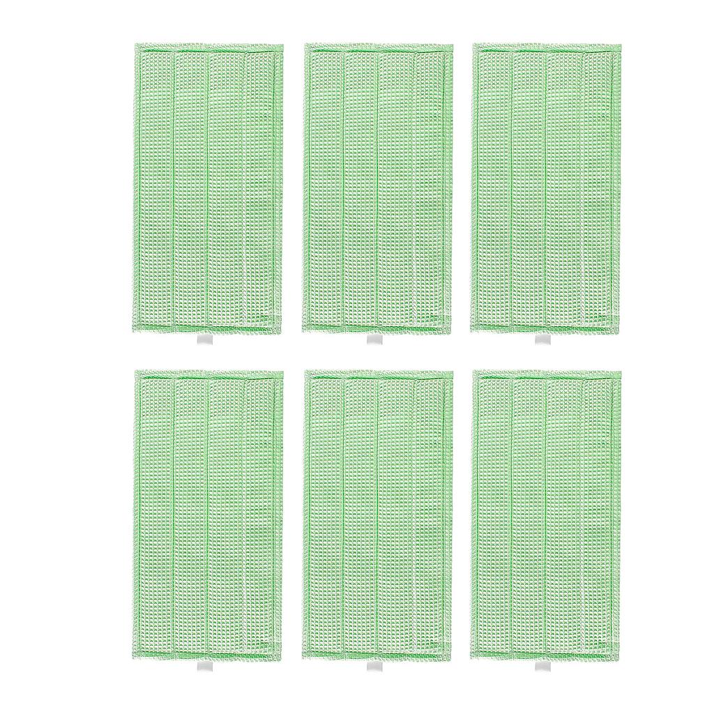 6 Stück Professionelles Mikrofaser-Mopp Bodenreinigungssystem Flachmopp Wiederverwendbares Waschbares Mopp-Pad Staubwischen Für VORWERK SP600