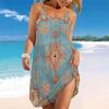 Women's Beach Dress Mini Dress Mandala Print Casual Modern Dress Sleeveless Loose Fit Outdoor Daily Summer