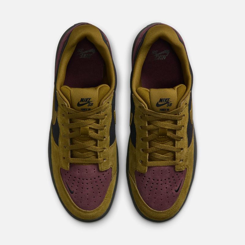 Nike Breathable Skate Shoes for Spring Parkour Suede Textured Leather Grippy Surface - NIKE SB FORCE 58 DV547