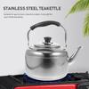 Large Capacity Stainless Steel Whistle Sounding Kettle Heating Pot for Gas Stove Tea Coffee Mulled Wine Household Kitchen Use