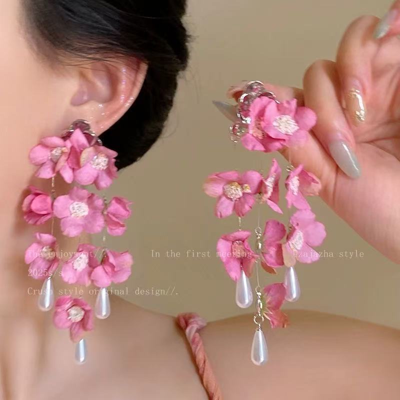 Color Dopamine Earrings, Sweet Super Fairy Temperament, Simple Personality and High Value Niche Earrings