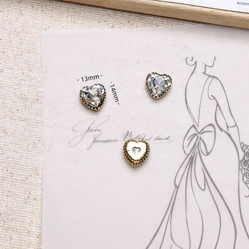 Корейская ретро заколка для волос с rhinestone-бантиком, материалы для DIY