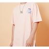 Li Ning T Shirts Unisex Orange Pink Crew Neck Moderate Straight Fit AHSQ269-1