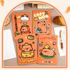 Cartoon Capybara Cute Notepad Diary Notebook Mini Pocket Notepad School Office Supplies Stationery