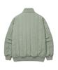 COVERNAT Quilted Half Zip Oversized Sweatshirt Light Khaki